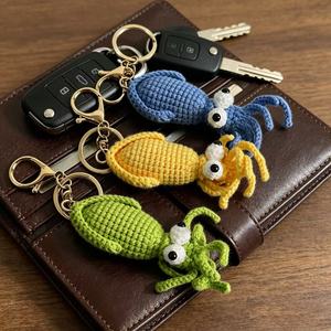 Muñeco Amigurumi <span class=keywords><strong>de</strong></span> Tejido Artesanal <span class=keywords><strong>de</strong></span> Criaturas Marinas, Mini Pulpo Bebé Suave, Llavero con Colgante <span class=keywords><strong>de</strong></span> <span class=keywords><strong>Animales</strong></span> del Océano - Product Image 6