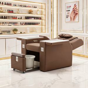 Fauteuil de Pédicure Électrique de Luxe Moderne avec Massage, Marron, Fauteuil de Bain de <span class=keywords><strong>Pieds</strong></span> et Spa, Vente en Gros - Product Image 3