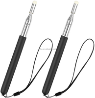 Pointeau de présentation rétractable pour tableau blanc avec cordon et stylos en feutre supplémentaires pour enseignants et conférenciers, conception extensible
