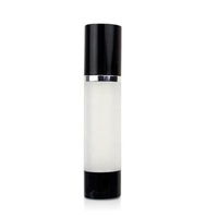 Flacon pompe airless en plastique pour crème, cosmétiques de luxe, soins de la peau, mousse, lotion, sérum, shampoing, imprimé sérigraphié