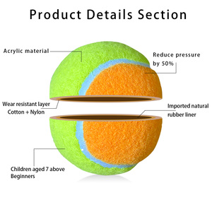 Balles de <span class=keywords><strong>tennis</strong></span> jumbo souples, portables et durables, approuvées ITF, logo OEM, entraînement - Product Image 5