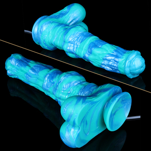 Dildo en silicone de 13,77 pouces en forme de cheval, avec fonction de pulvérisation électrique/manuelle, plug anal à gros nœud, masturbateur d'éjaculation pour stimulation des points G et P - Product Image 3