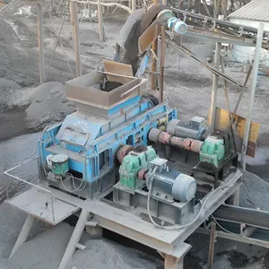 30t/H Rock Spring Roll Crusher No Wearing Parts Limestone Spring Double Roller Crusher For Stone Plant