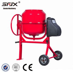 Bétonnière mobile électrique 550W avec moteur, mini, à décharge manuelle, construction en acier - Product Image 2