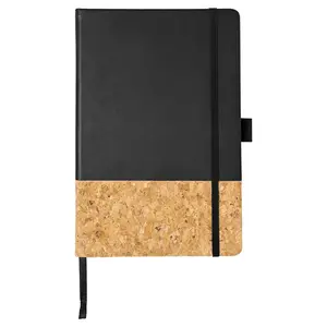 Kertas daur ulang ramah lingkungan pu softcover a5 notebook dengan cetakan