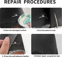 Leder-Reparaturpflaster, Selbstklebendes Großes Vinyl-Reparaturband für Sofas, Möbel, Autositze, Schränke, Wände, Handtaschen