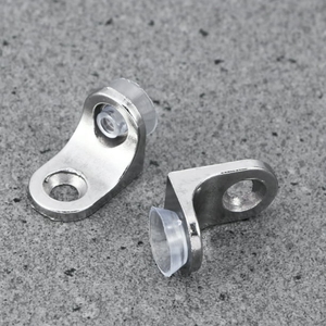 Tủ L hình dạng Kệ hỗ trợ người giữ kính hợp kim kẽm Khung kệ PEG kệ kính hỗ trợ pins với cốc hút - Product Image 5