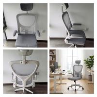 Chaise de bureau ergonomique en maille, réglable, pivotante, robuste, pour ordinateur, vente en gros, directement de l'usine