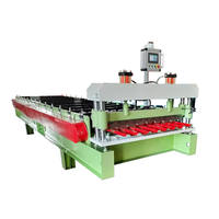 Machine de fabrication de tôles de toiture en acier, machine de formage de tuiles, pressage hydraulique, découpe, laminage