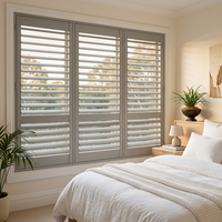 Volet en aluminium sur mesure à grande ouverture pour chambre résidentielle, avec contrôle de la lumière