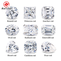 Redleaf sıcak satış üstün kalite DEF renk VVS Lab oluşturulan sertifikalı gevşek Oval Moissanite taşlar için 1 3 karat yüzükler