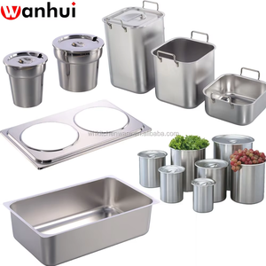 Varios sopas de acero inoxidable Bain Marie y accesorios para restaurante - Product Image 1