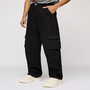Jean en denim pour homme, style streetwear hip-hop, hiver, imprimé ODM, délavé, respirant, coupe ample, décontracté, grande taille, jambe large - Product Image 6