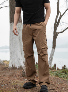 <span class=keywords><strong>Pantalon</strong></span> cargo sportif en toile épaisse pour homme, personnalisé ODM, grandes poches, taille élastique, taille mi-haute, décontracté, pour l'extérieur, <span class=keywords><strong>randonnée</strong></span>, imperméable - Product Image 4