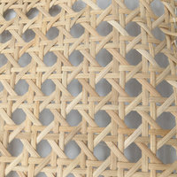Grande maille hexagonale en rotin naturel indonésien, véritable filet de rotin à motif œil-de-bœuf, matériau de tissage octogonal