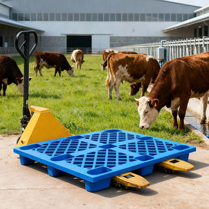 Plateau en plastique étanche à l'humidité à grille, grand 1000*1000*140mm, utilisé pour les entrepôts de supermarchés et les plateaux industriels surélevés en usine - Product Image 3