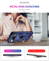 Coque robuste antichoc avec béquille pour Google Pixel 9A/8A/7A – Étui blindé tendance – Accessoire Google Pixel 7 Pro