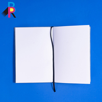Carnet à couverture rigide en tissu imprimé sur mesure avec couverture en lin, 100 feuilles, agenda pour promotion au bureau/à l'école