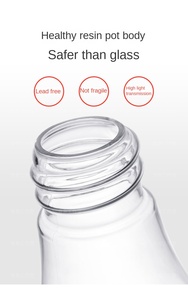American Original TABLECRAFT Botella de agua fría Olla de bebida transparente <span class=keywords><strong>para</strong></span> té de limón y té helado NSF Plástico de grado alimenticio - Product Image 5