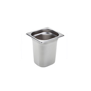 Bac alimentaire GN 1/6 en acier inoxydable 18/10, 17,5 × 16,2 × 20 h cm, 746 g Inox Inox Macel - Product Image 1