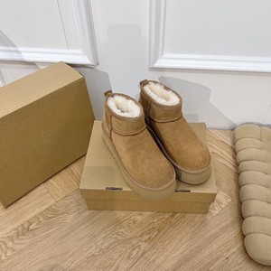 Botas de Nieve YOU G Directas de Fábrica, Marca de Lujo de Diseñador, Cuero Genuino, Lana, Zapatos de Mujer, Botas de Nieve para Mujer - Product Image 6