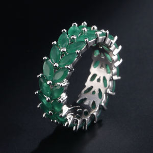 RAKOL RP2020 <b>Couple</b> Luxury <b>Rings</b> Fashion Jewelry Horse Eye Full of Stone Wedding Handmade Jewelry Fashion <b>Ring</b> - Product Image 3