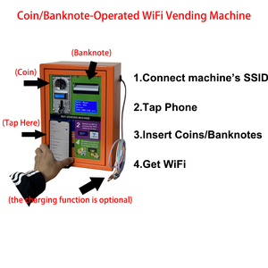 EU Top Selling Products Online Wall Mounted 2 in 1 Coin Operated Charging Service <b>4G</b> WiFi Vending Machine - Product Image 4