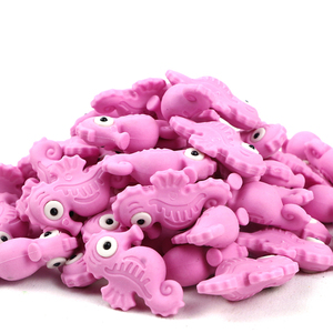 3D joli crayon en forme de gomme folle été noix de coco plage kayak hippocampe goma de borrar kawaii gommes - Product Image 5