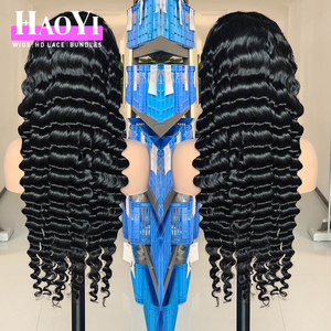 Peluca de Cabello Humano HD 13x6 con Frente de Encaje, Cabello Indio con Cutícula Alineada, Peluca de Cabello Natural con Frente de Encaje HD, Ondas Suaves, Pelucas Completas de Encaje 360 - Product Image 3