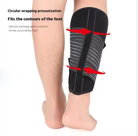 Attelle de compression réglable pour hommes et femmes avec sangle extensible pour gonfler les muscles des varices