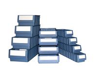 Bacs de rangement d'entrepôt en plastique pour usine, boîtes de rangement pour pièces, boîtes à outils pour l'organisation d'atelier en magasin, boîtes en plastique