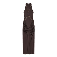 Nouvelle robe pour femme printemps/été, robe polyvalente et élégante à col halter, robe une pièce