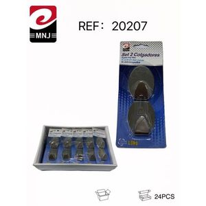 Ganci ovali in acciaio inossidabile Mnj da 1,0 kg, set da 24 pezzi per riporre vestiti - Product Image 3