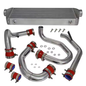 G * ti parti di auto da corsa Set Intercooler in alluminio 10 pz Fit Audi VW Golf Mk7 A3 S3 GT I R 7 MK7 1.8T 2.0T argento nero - Product Image 4