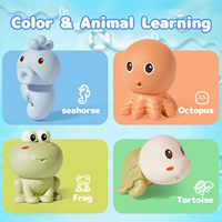 4 jouets de bain animaux pour bébés, jouets à eau pulvérisante pour baignoire, piscine, douche