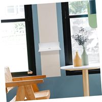 Support mural multifonctionnel en acrylique Étagère flottante transparente pour chambre à coucher, salon, haut-parleurs, porte-objets, blanc