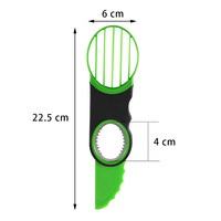 Gadget de cuisine multifonctionnel : Coupe-avocat en plastique, couteau à dénoyaouter et outil de découpe pour fruits et légumes
