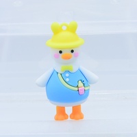 Haute qualité mode canard 3D résine Microlandschaft ceinture crochet dessin animé animaux pendentif résine canard pour la décoration