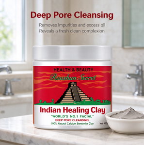 <span class=keywords><strong>Argile</strong></span> de guérison indienne secrète 454g 100% naturelle, bentonite de calcium, nettoyage en profondeur des pores, éclaircissement et élimination des imperfections - Product Image 2