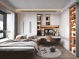 Meubles <span class=keywords><strong>de</strong></span> maison modernes, nouveau <span class=keywords><strong>lit</strong></span> tatami contemporain en bois, armoire, bureau, armoire tatami (armoire en mélamine) - Product Image 4