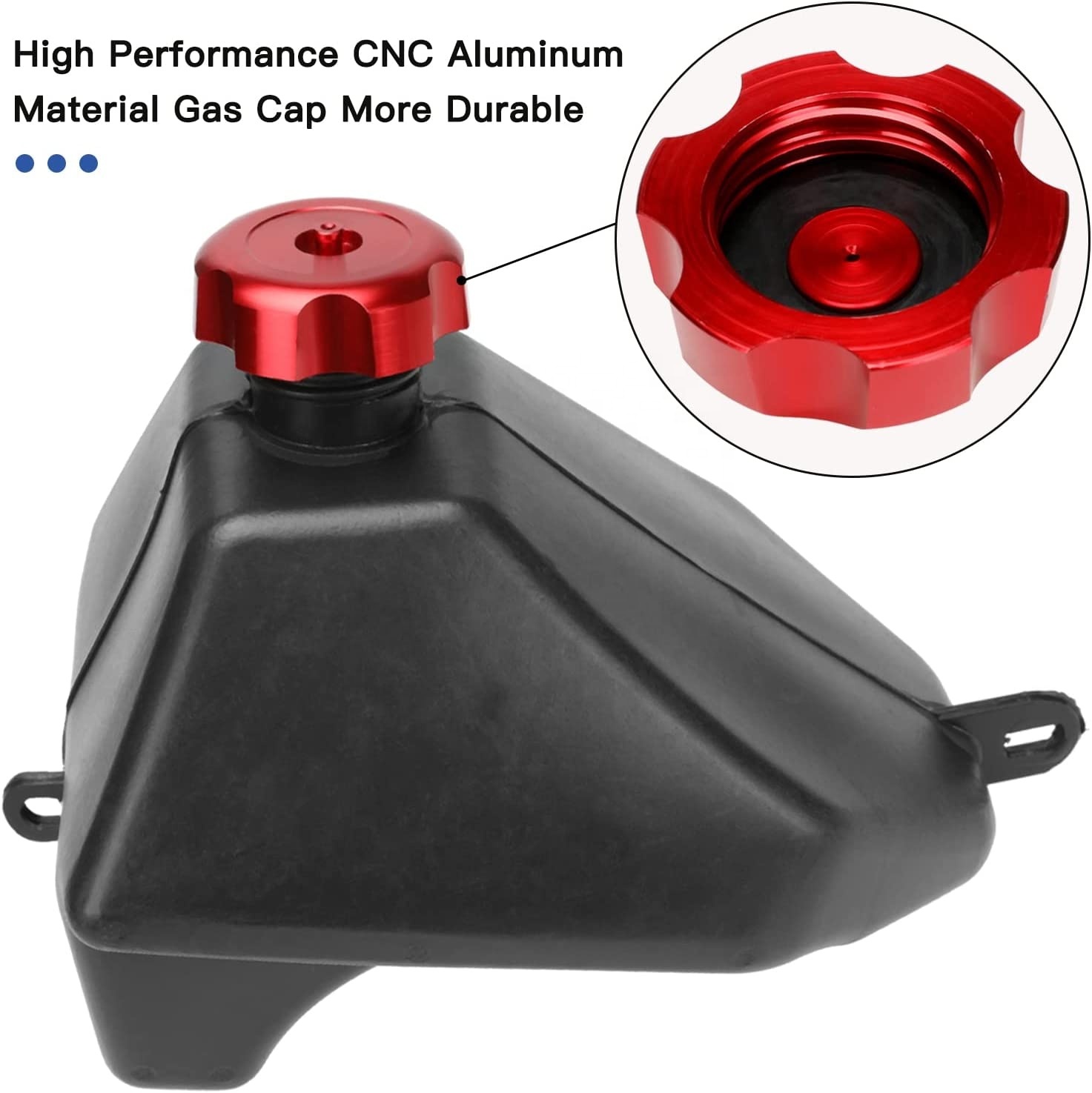 Black Plastic Fuel Tank For 50cc/70cc/90cc/110cc ATV Baja Black Plastic Fuel Tank For 50cc/70cc/90cc/110cc ATV Baja