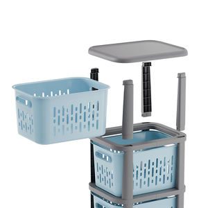 התקנה מבנה חופשי מגירה פלסטיק מגלגל אחסון המארגן עבור חדר אמבטיה מטבח או שימוש בסלון - Product Image 2