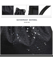 Sac à dos personnalisé en polyester et nylon avec cordon de serrage, sac de sport unisexe pliable et imperméable avec poches
