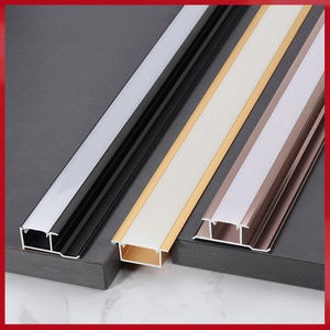 แผงอลูมิเนียมอัดขึ้นรูปที่กำหนดเองตกแต่งผนังด้วยช่องอะลูมิเนียมโครงไฟ LED ขอบอลูมิเนียมรูปตัว U สำหรับห้องครัว - Product Image 2