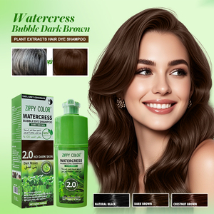 Shampoo Colorante Permanente 3-in-1 all'Argan con Estratto di Cressa, Senza Ammoniaca, Copre i Capelli Grigi, Colore a Lunga Durata, 420ml - Product Image 3