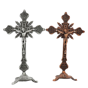 2025新基督教苦耶稣天主教十字架站立办公室汽车摆件耶稣受难像墙耶稣受难像 - Product Image 2