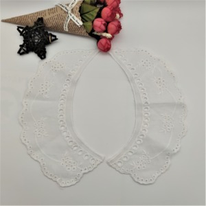 Accesorios de cuello desmontables <span class=keywords><strong>collar</strong></span> de encaje material de encaje negro collares de escote para niños encaje kerah aplikasi - Product Image 6