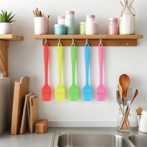 <b>Silicone</b> BBQ Oil Brush Heat Resistant Food Brush Spread Oil Butter Sauce for BBQ Grill <b>Baking</b> Kitchen Cooking Brush - Product Image 4