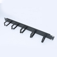 Panneaux de gestion des câbles horizontaux 1U 19 pouces avec supports métalliques