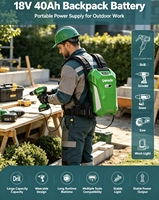 Grosir Pabrik Baterai Lithium Ransel 18V40Ah 720W Isi Ulang Portabel Paket Baterai Daya Luar Ruangan Ready Stock